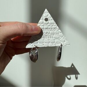 NIP Express X AJ Silver Hoop Earrings